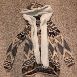 FUZZY CAMPFIRE CARDIGAN